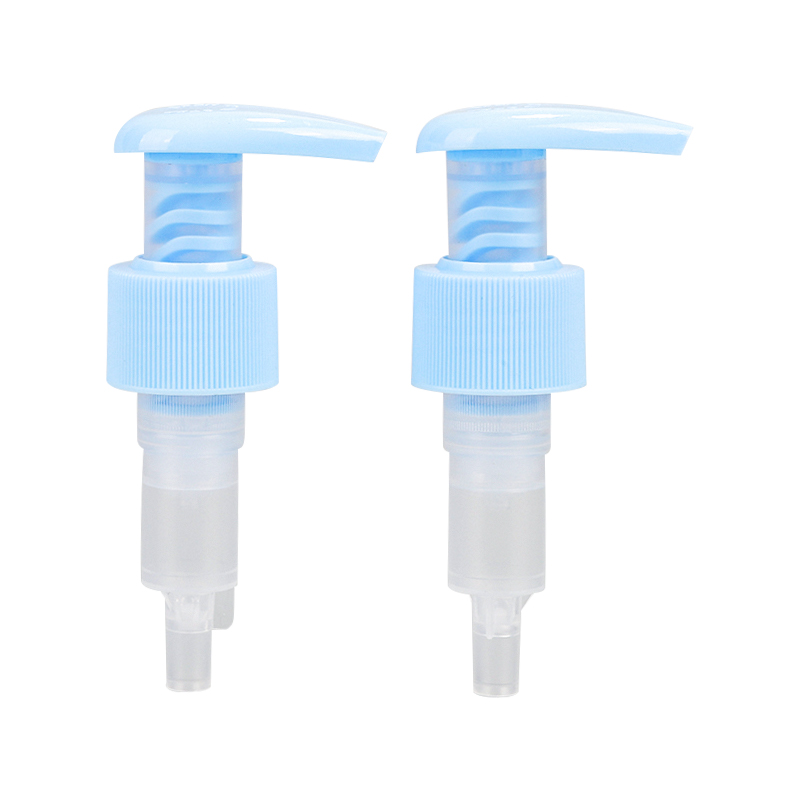 Sticlă de plastic transparentă albastră cu pompă Sticlă de plastic transparentă albastră cu pompă